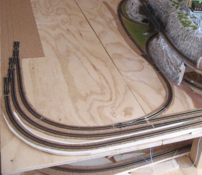 Pose rails sur bandes lièges