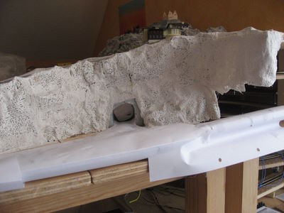 bandes de plâtres sur montagne