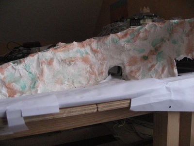 mise en peinture montagne modélisme